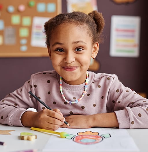 Girl smiling